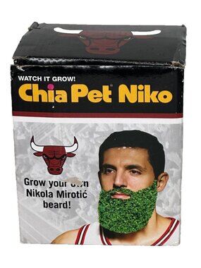 NEW Nikola Mirotic Chicago Bulls SGA Chia Pet Niko Beard NBA Montenegro
